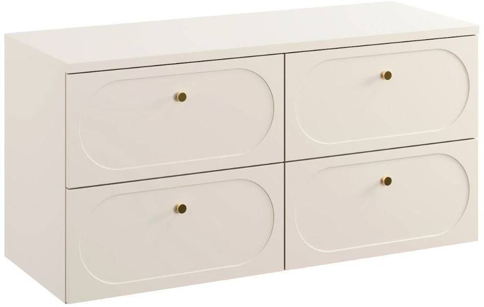 Set Kabinett Comad Donna Sand DONNA SAND 82-60-46-2S, Naphtha-Arbeitsplatte Comad Donna Sand SAND 89-120-46 M