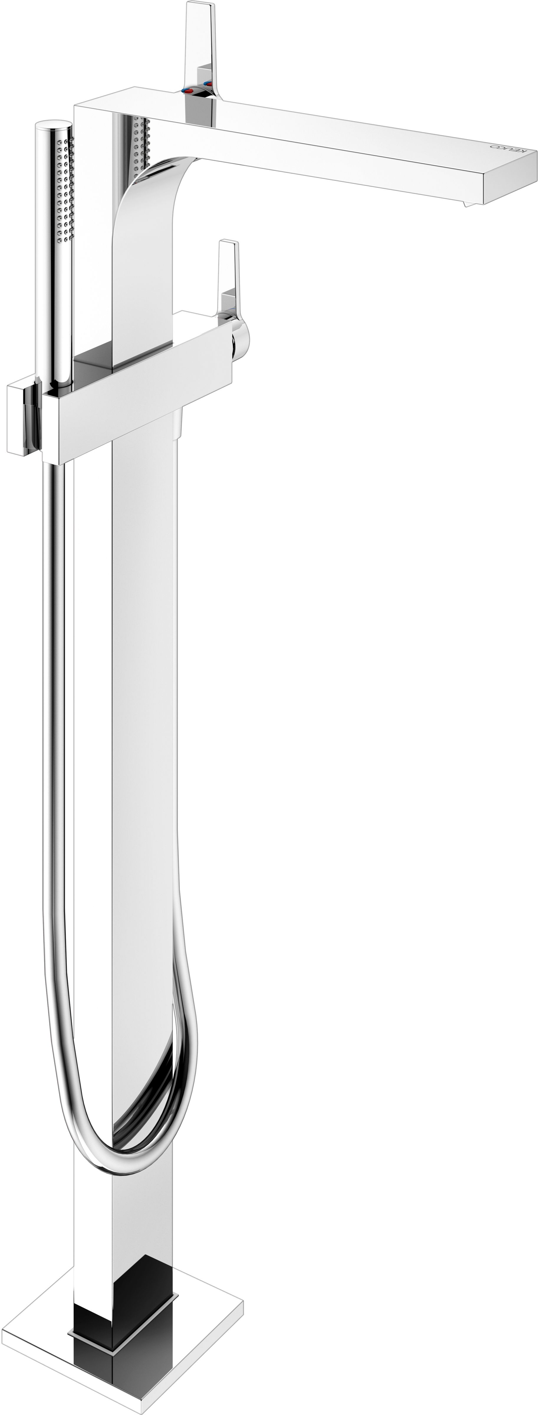 Keuco Edition 11 Badewannen- und Duscharmatur freistehend chrom-schwarz 51127130100