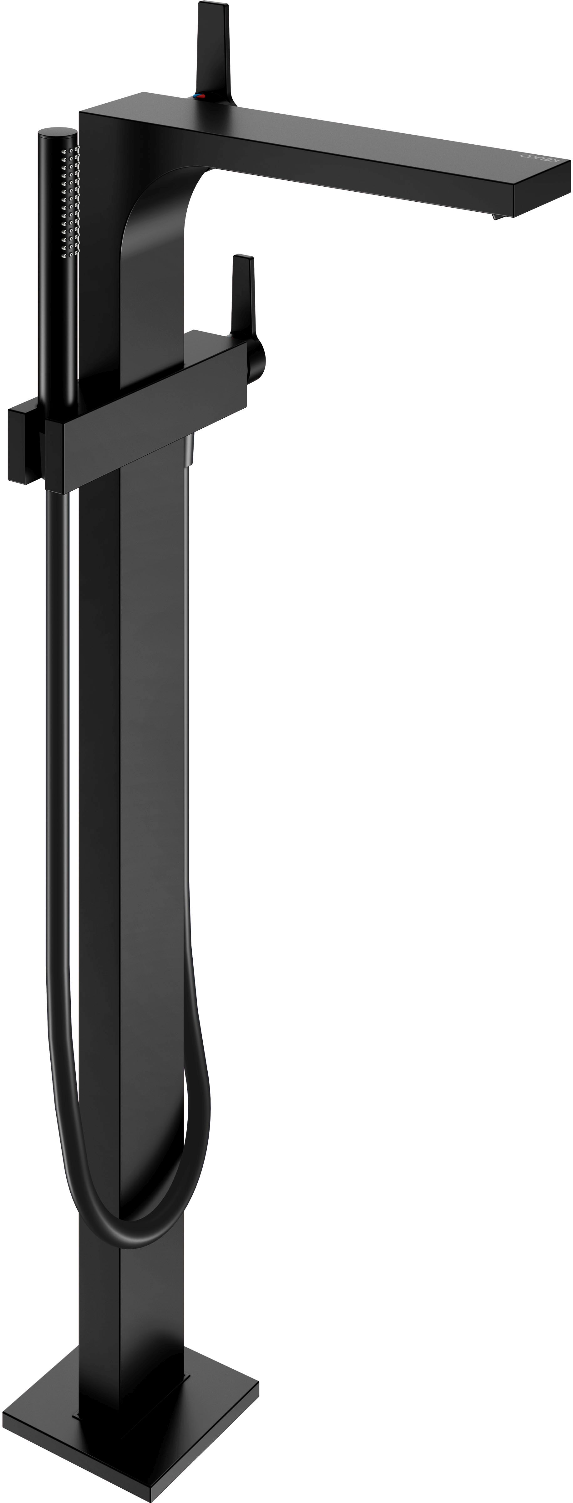 Keuco Edition 11 Badewannen- und Duscharmatur freistehend schwarz 51127370100