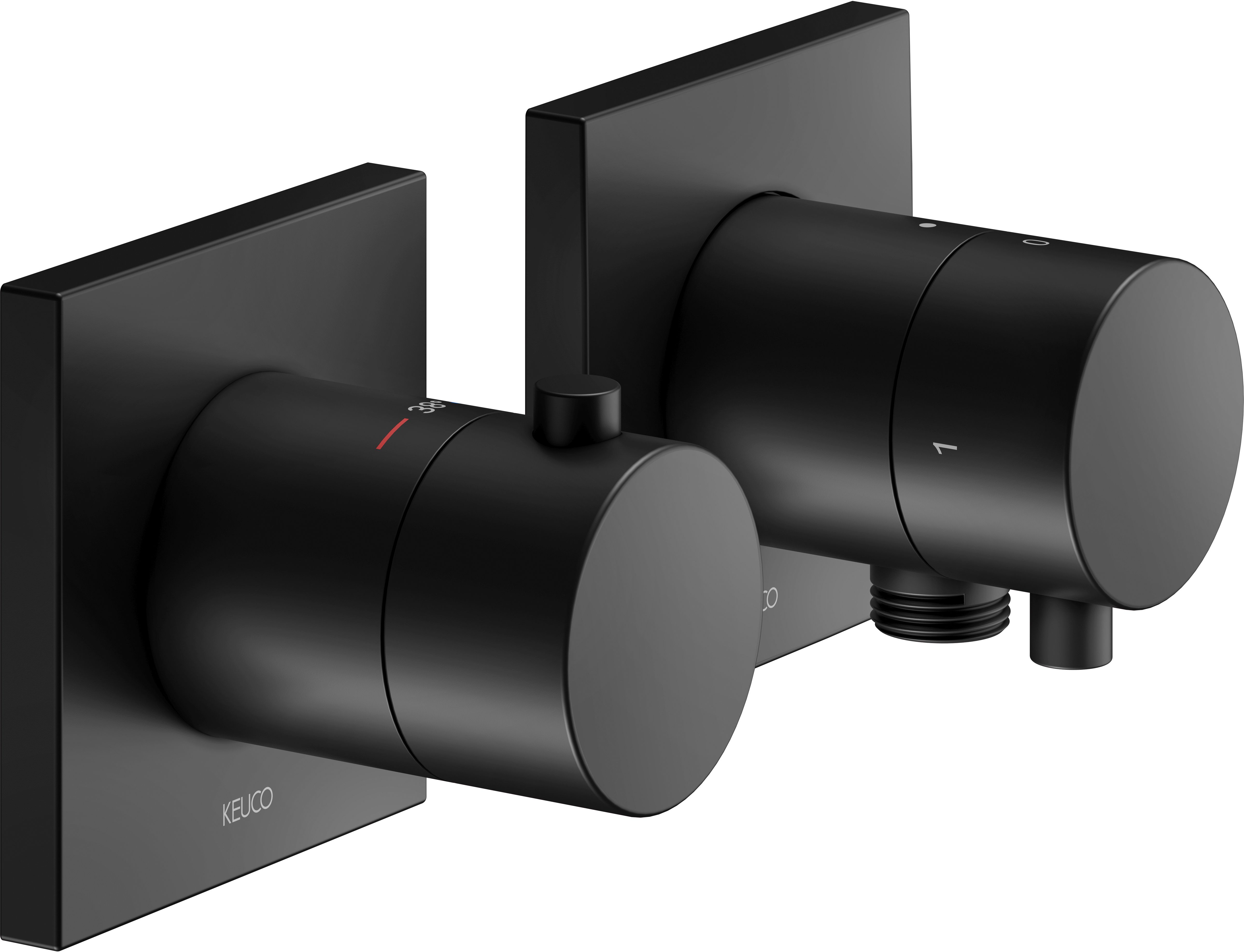 Keuco Edition 11 Duschbatterie Unterputz schwarz 51153371122
