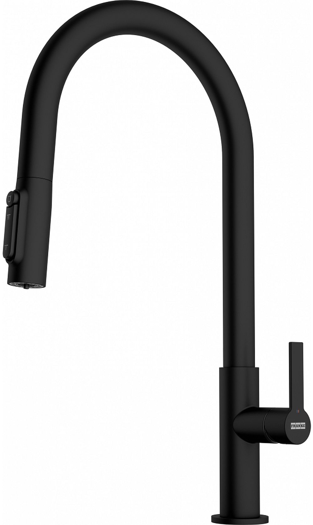 Franke Maris Slim Clear Water J Pull-Out Küchenarmatur Stehend schwarz 120.0730.911