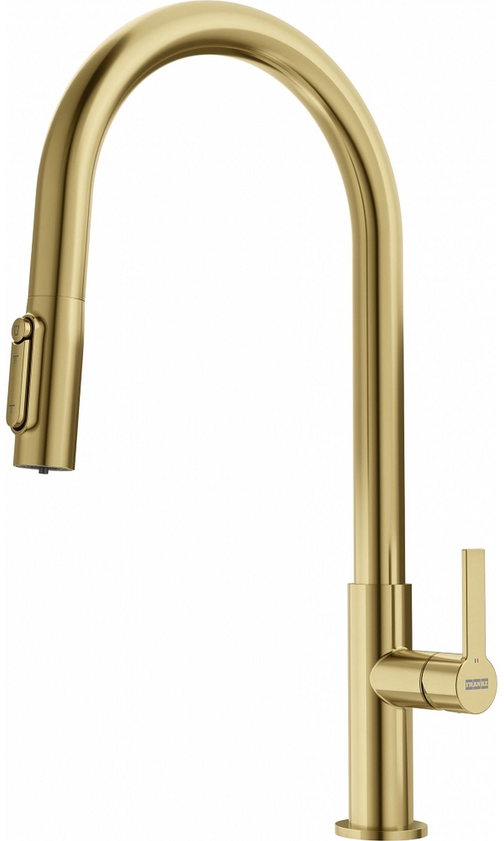 Franke Maris Slim Clear Water J Pull-Out Küchenarmatur Stehend gold/altgold 120.0736.601