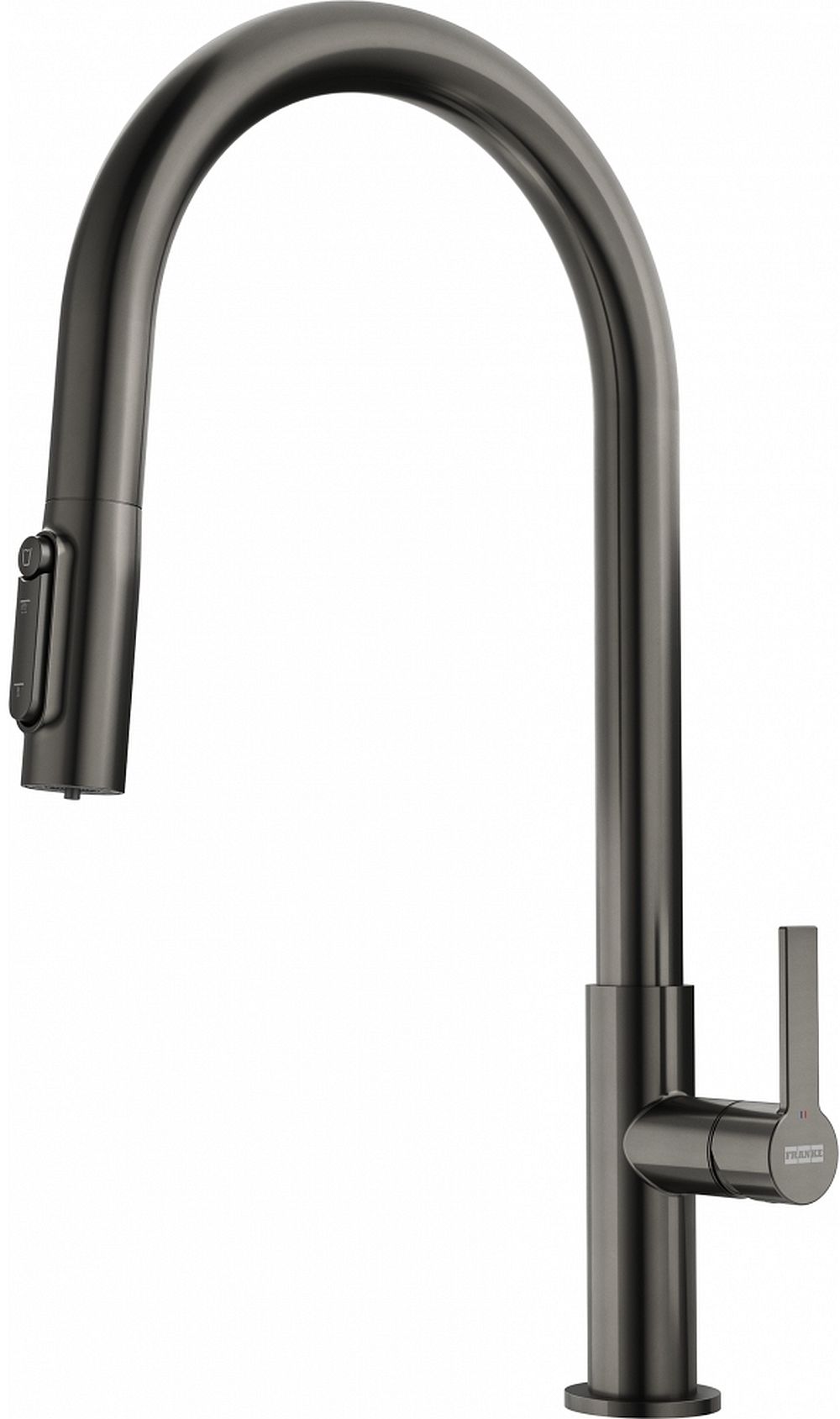Franke Maris Slim Clear Water J Pull-Out Küchenarmatur Stehend anthrazit 120.0736.603