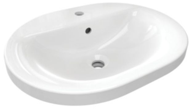Ideal Standard Connect Waschbecken 55x43 cm oval Einbauwaschbecken weiß E503901