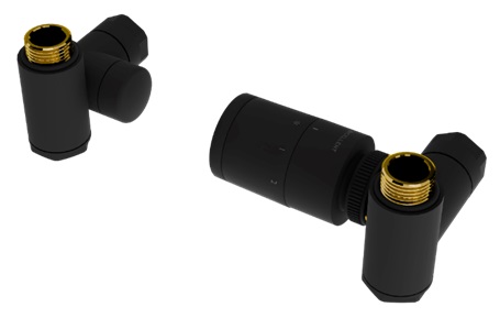 Excellent Caldo Dreiwegeventil schwarz GREX.CA10.P.TTG.BL