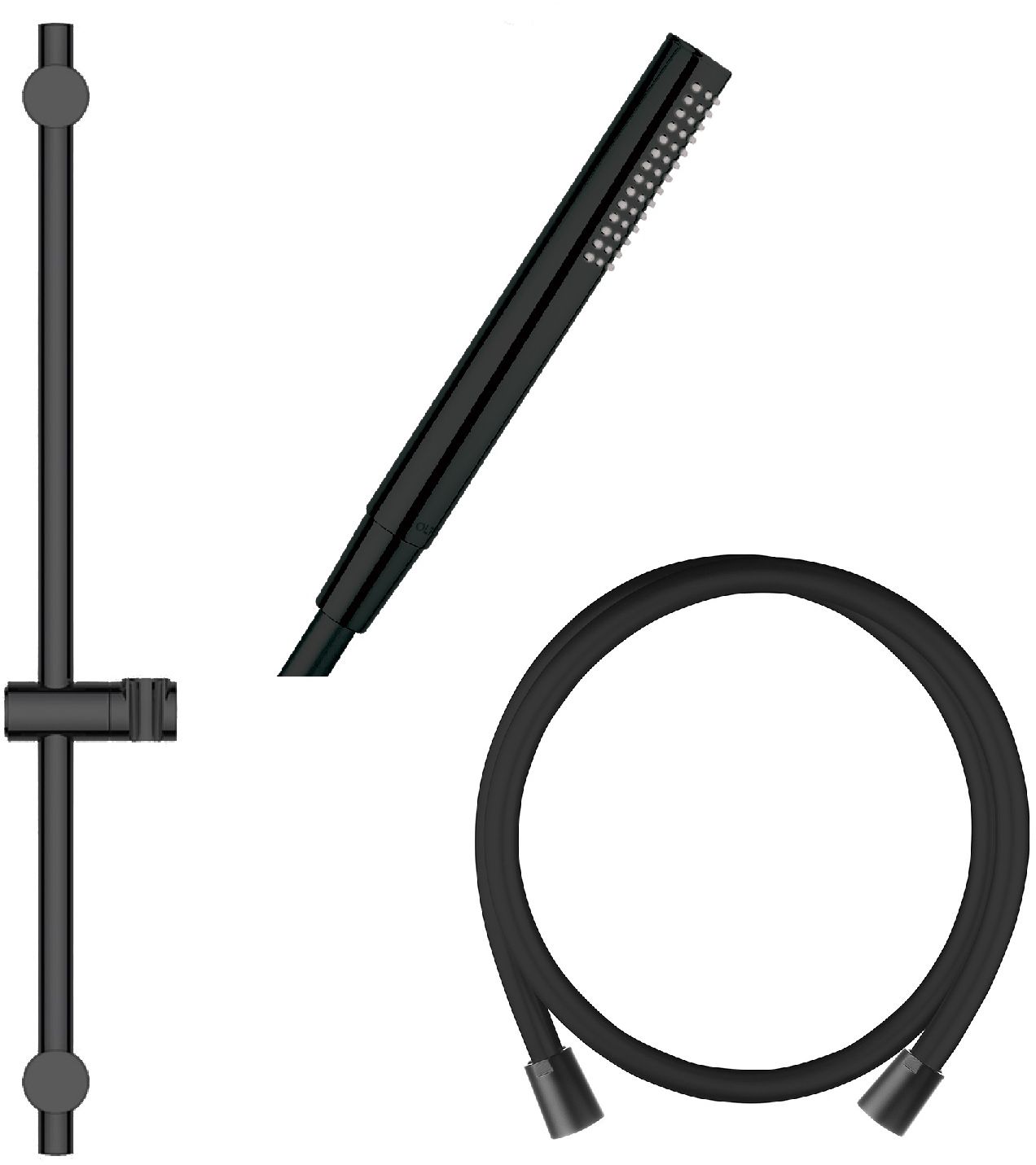 Set Duschstange Oltens Alling 37300300, Handbrause Oltens Ume 37102300, 37200300