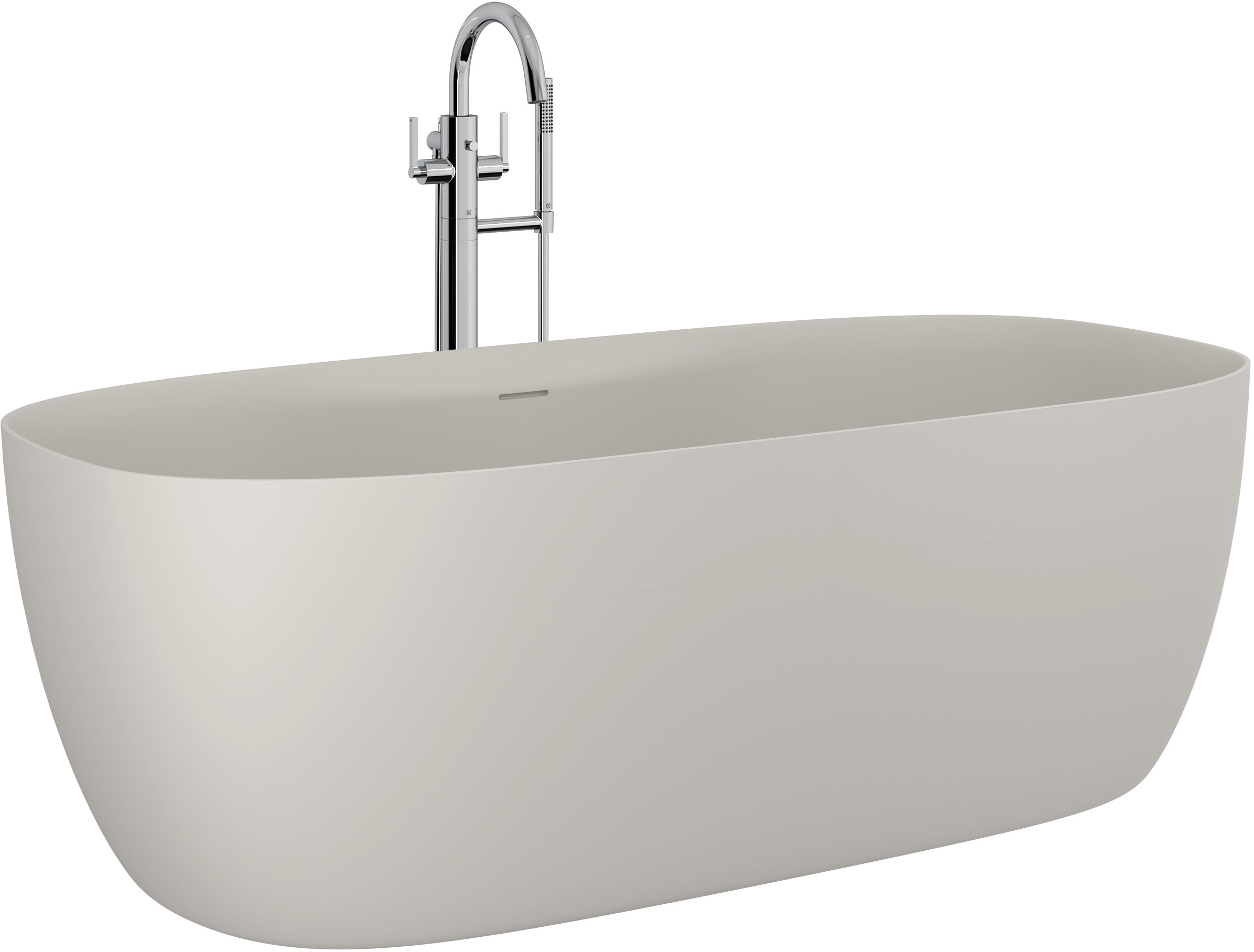 Kludi Resa S Freistehende Badewanne 170x80 cm oval 53BF02O2