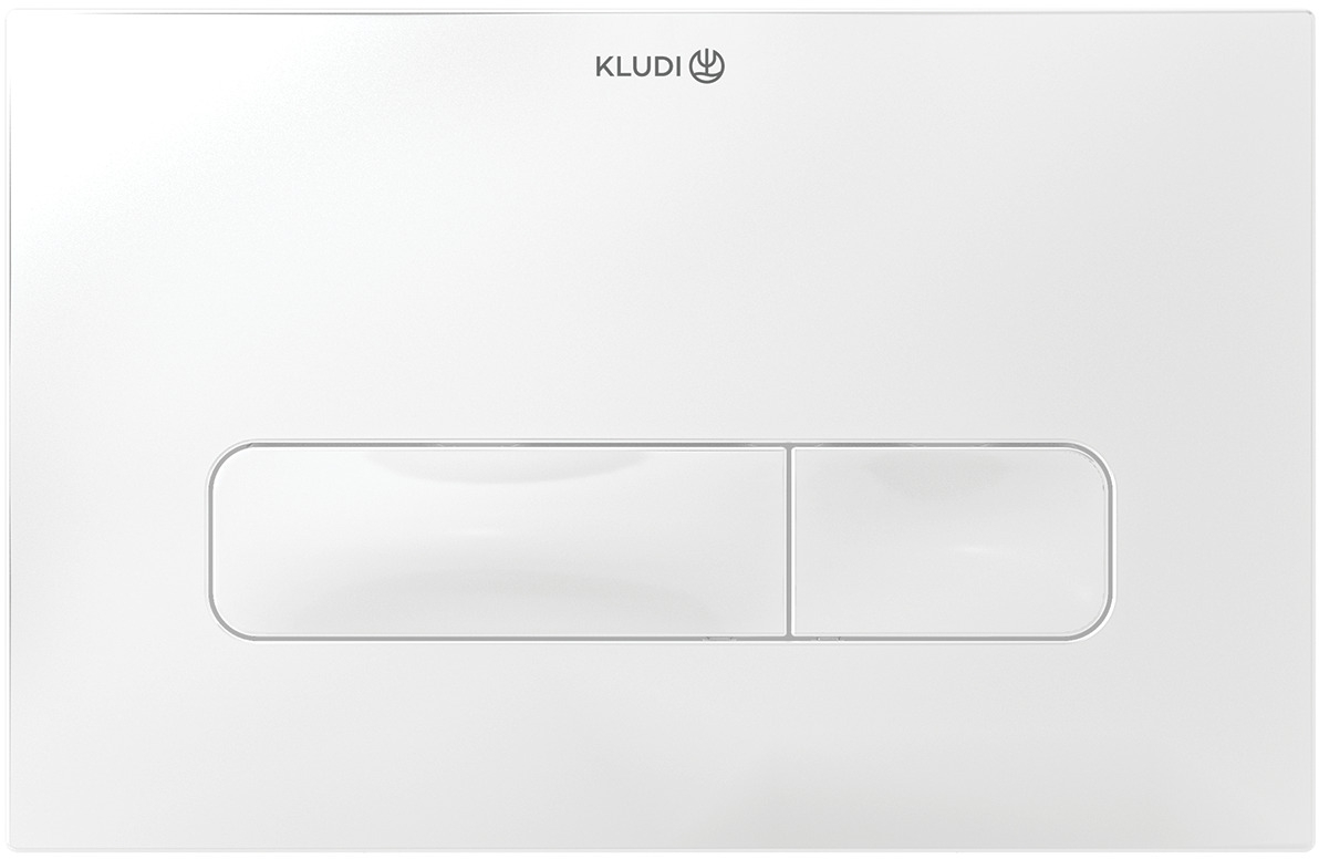 Kludi Unifix Betätigungsplatte für Toilette weiß 30PP0143