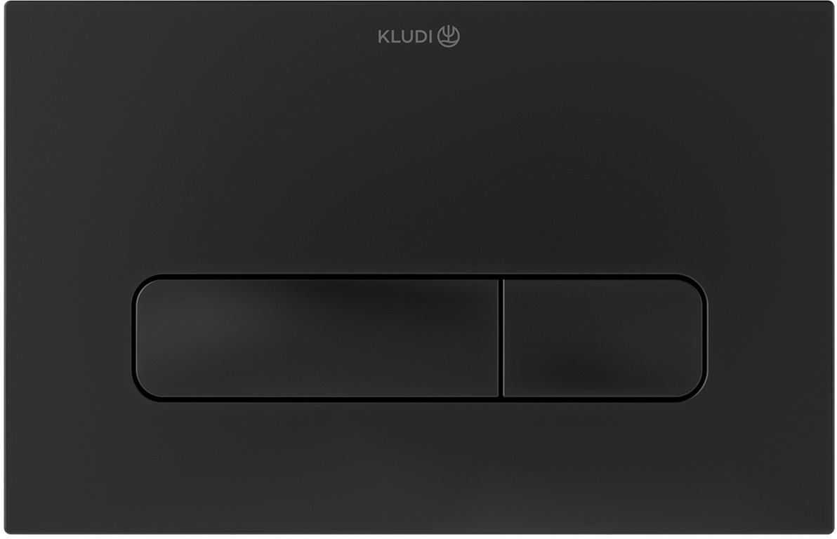 Kludi Unifix Betätigungsplatte für Toilette schwarz 30PP0139