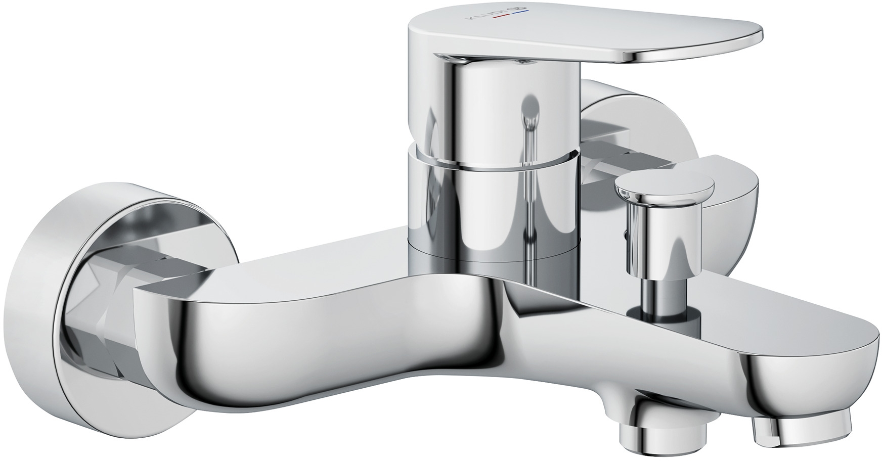 Kludi X1 Badewannen- und Duscharmatur Wandmontage chrom 326910575