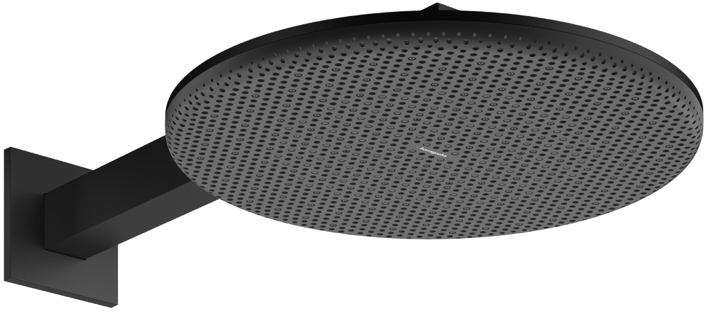 Hansgrohe Raindance Alive S Kopfbrause mit Arm 30x30 cm rund schwarz 24541670