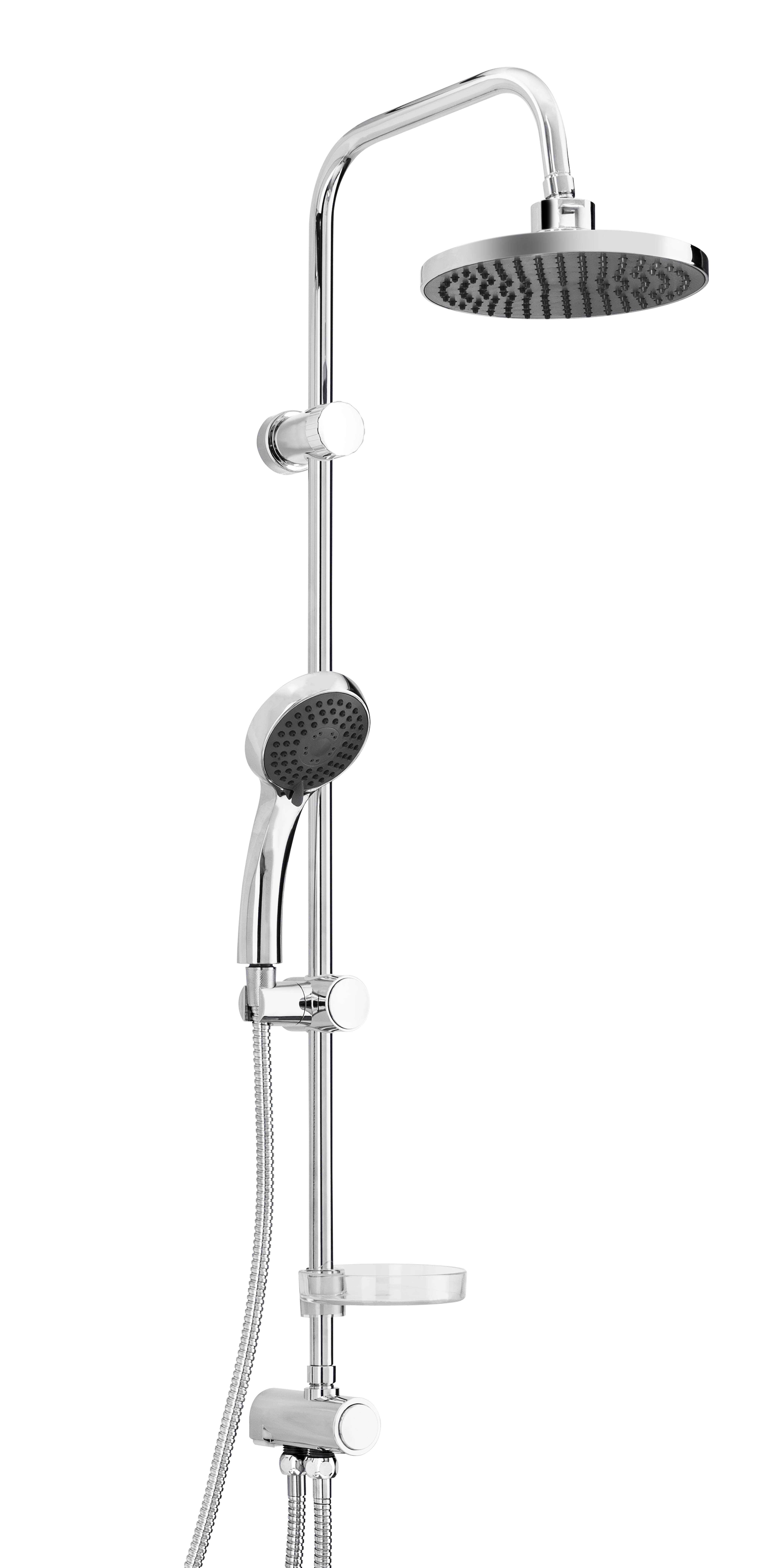 Hyggli Eco Duschset Wandmontage mit Regenbrause chrom 18-141