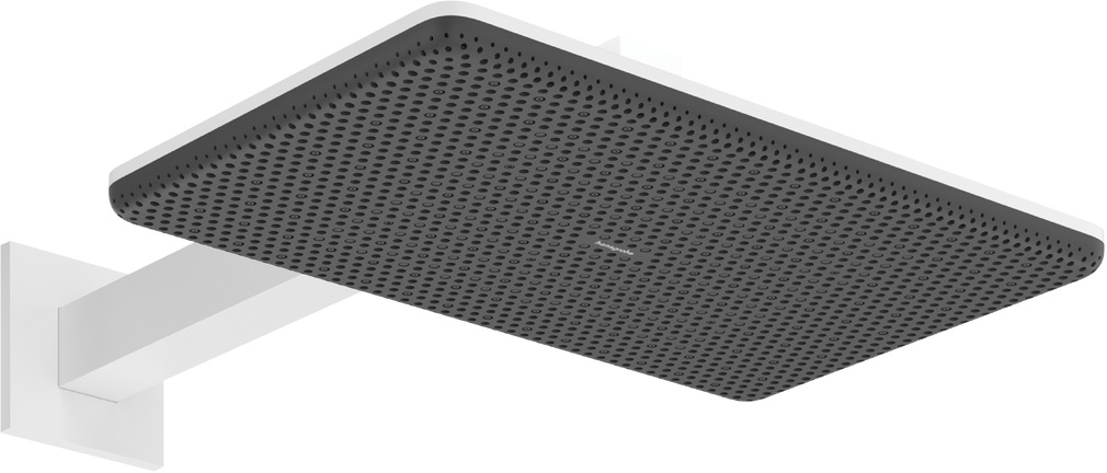 Hansgrohe Raindance Alive Q Kopfbrause mit Arm 34.3x21.4 cm rechteckig weiß 24550700
