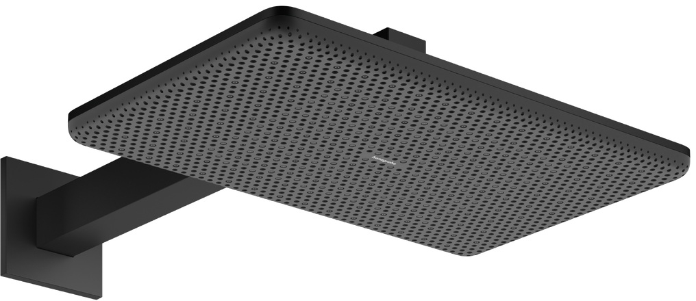 Hansgrohe Raindance Alive Q Kopfbrause mit Arm 34.3x21.4 cm rechteckig schwarz 24551670