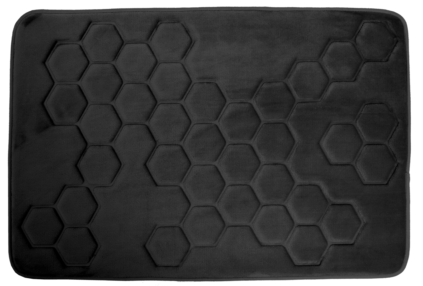 Hyggli Honey Badezimmerteppich 90x60 cm rechteckig schwarz 70-088