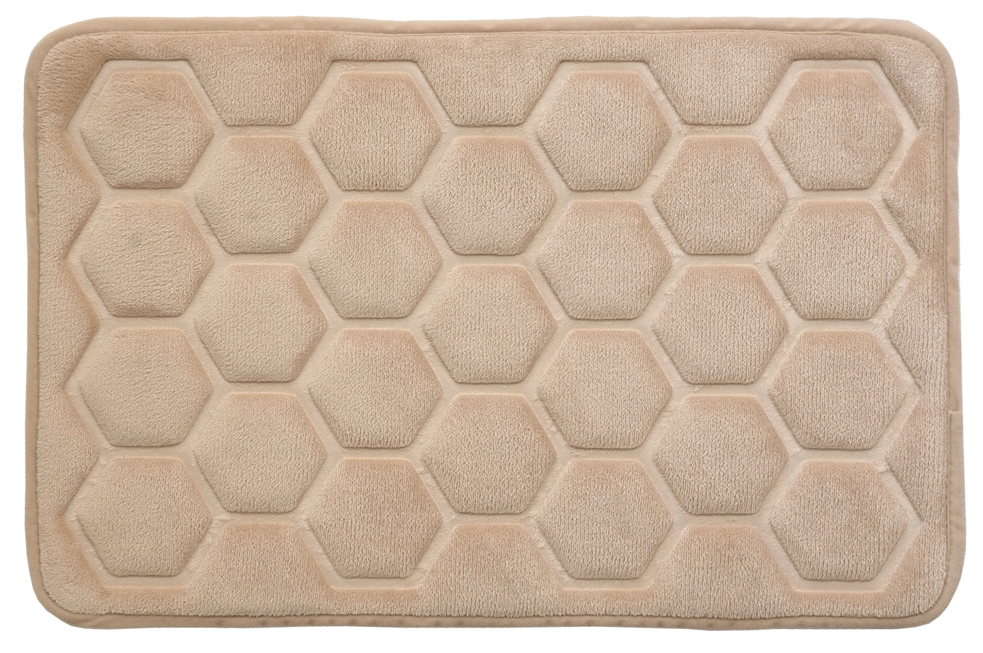 Hyggli Rock Badezimmerteppich 60x40 cm rechteckig beige 70-116