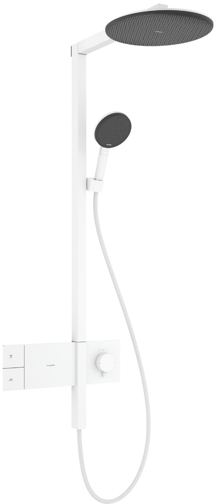Hansgrohe Raindance Alive S Duschset Wandmontage mit Thermostat mit Regenbrause weiß 24582700