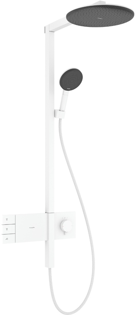 Hansgrohe Raindance Alive S Duschset Wandmontage mit Thermostat mit Regenbrause weiß 24596700