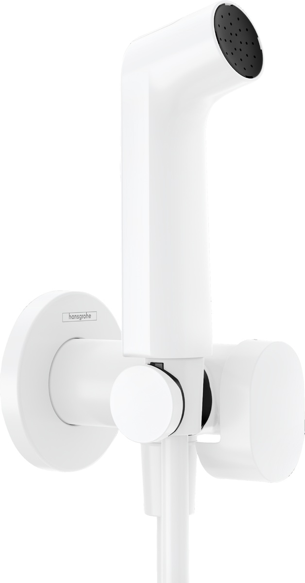 Hansgrohe Bidette Bidetarmatur mit Duschset Unterputz weiß 29232700