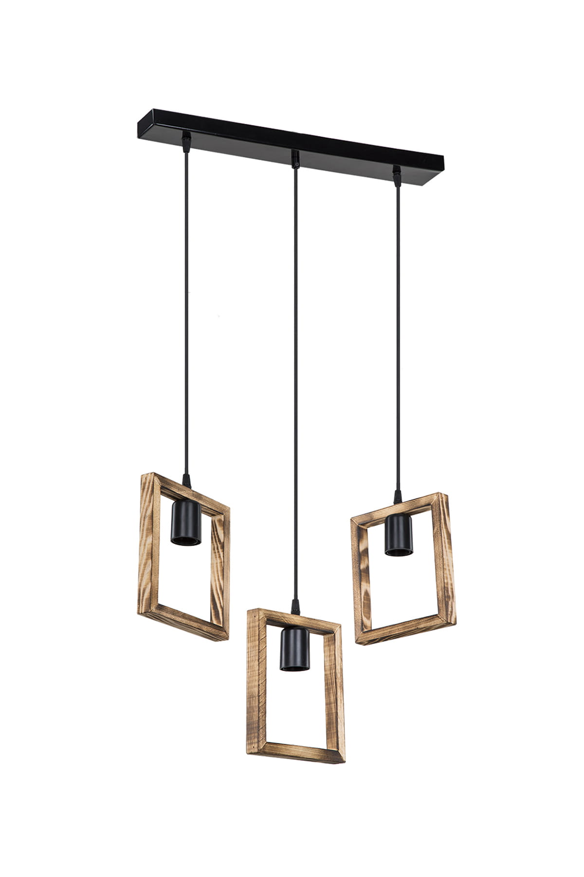 Zuma Line Atria Pendelleuchte 3x20 W schwarz-holz ASZ.1679