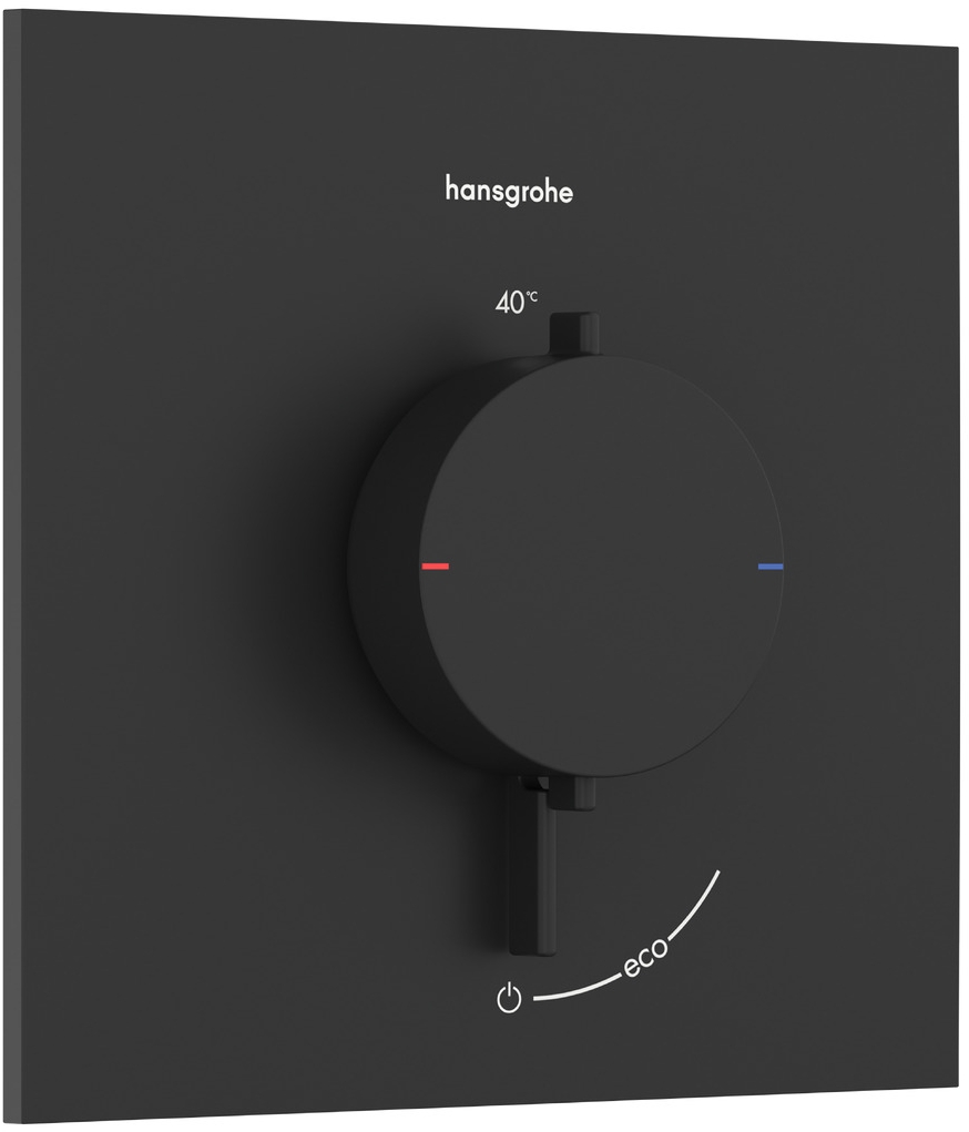Hansgrohe Ecostat Comfort E Duschbatterie Unterputz mit Thermostat schwarz 33710670