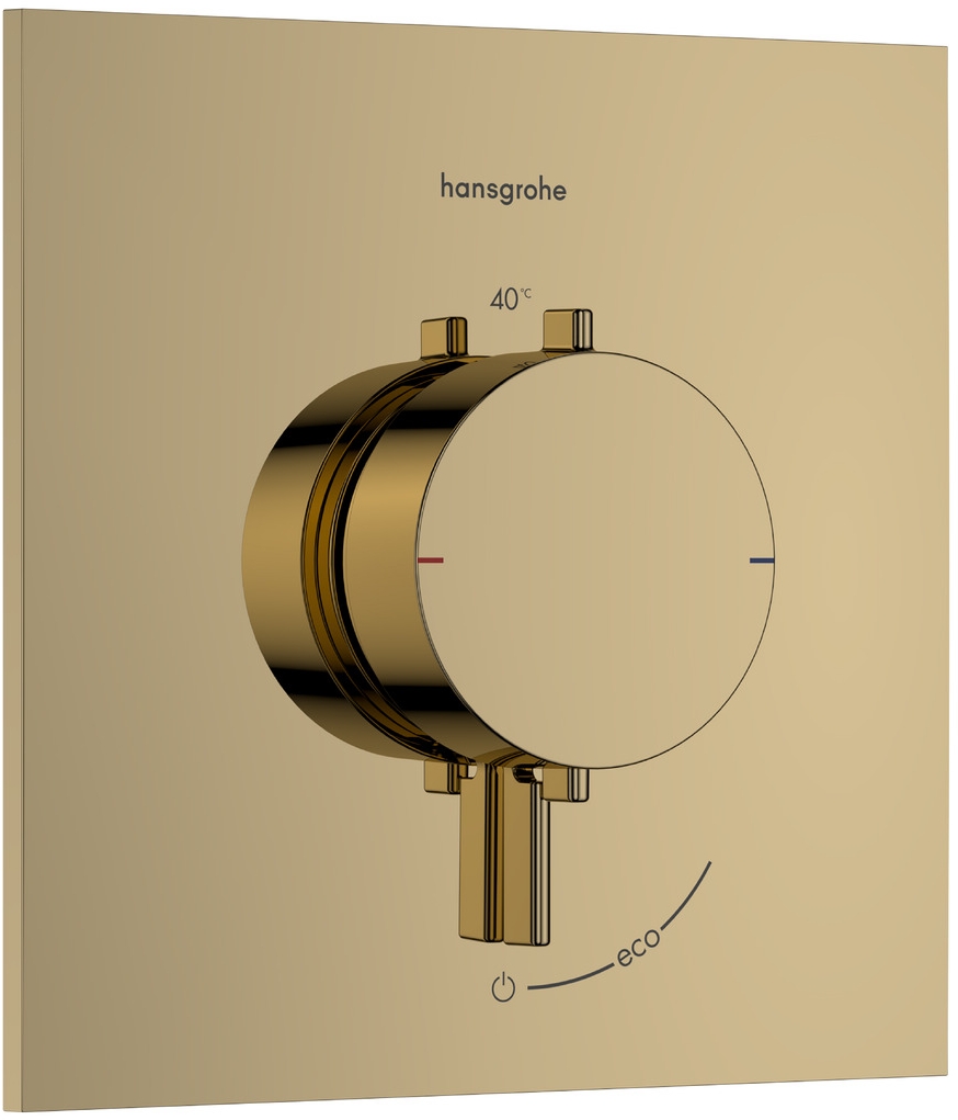Hansgrohe Ecostat Comfort E Duschbatterie Unterputz mit Thermostat gold 33710990