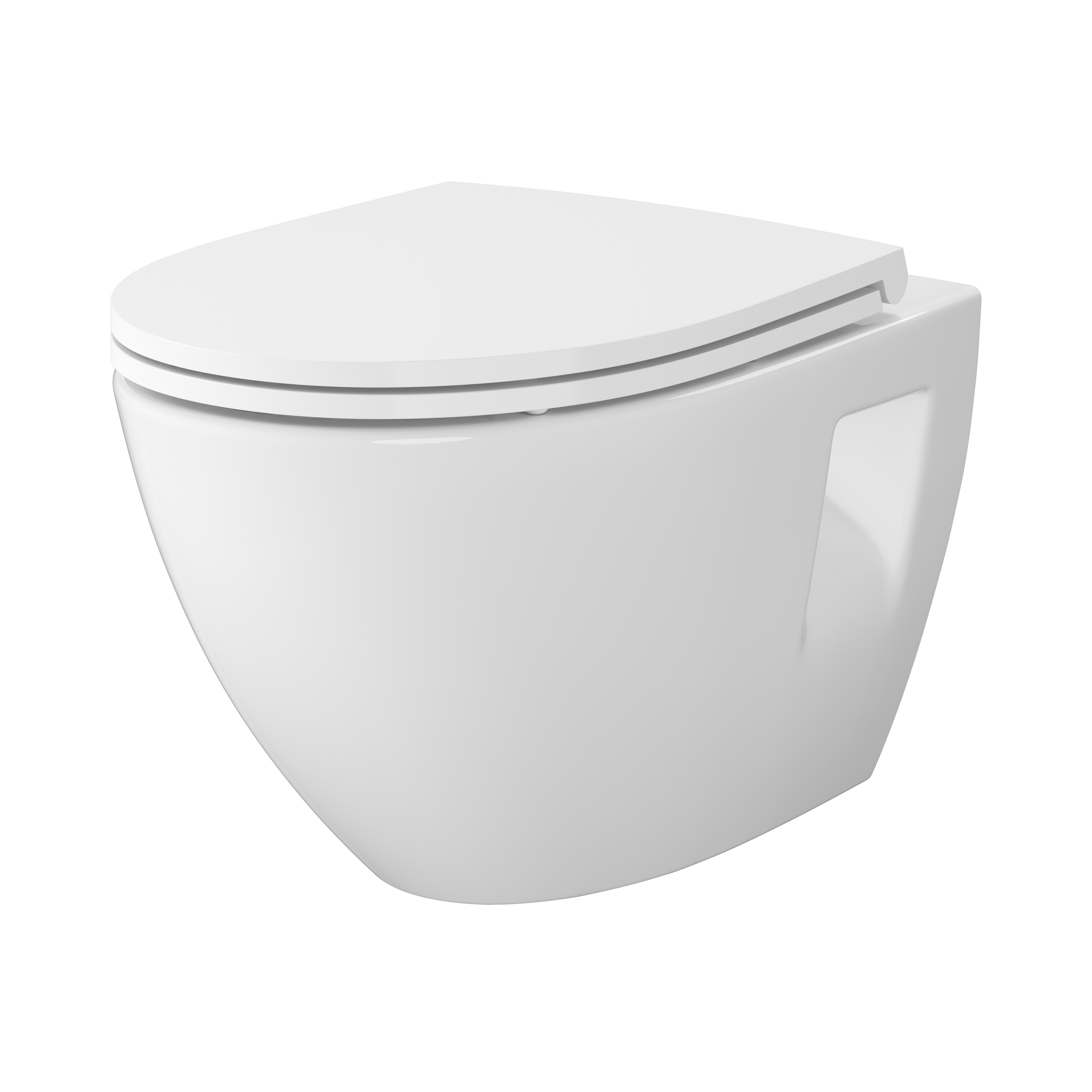 Cersanit Moduo WC-Set mit Sitz hängend Spülrandlos weiß Glanz S701-970