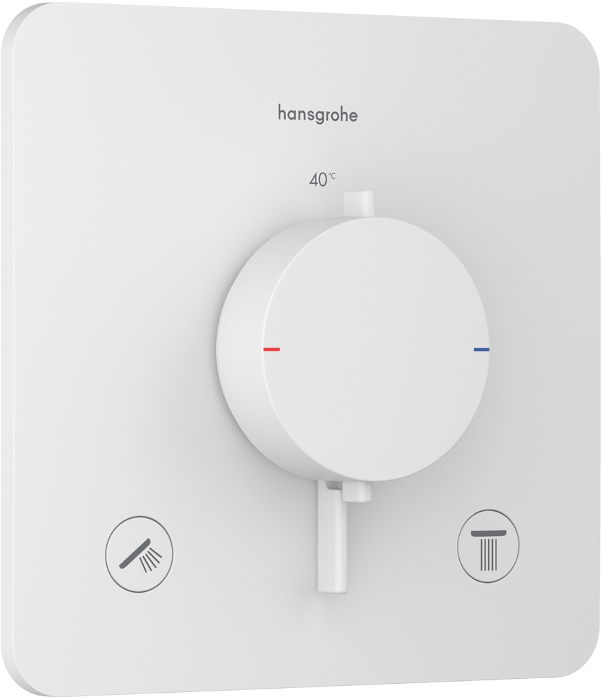 Hansgrohe Ecostat Comfort Q Badewannen- und Duscharmatur Unterputz mit Thermostat weiß 33713700