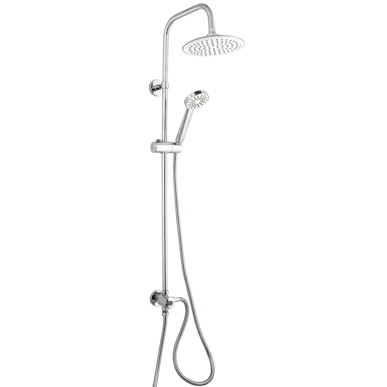 Duschy Duschset Wandmontage mit Regenbrause chrom 427-90