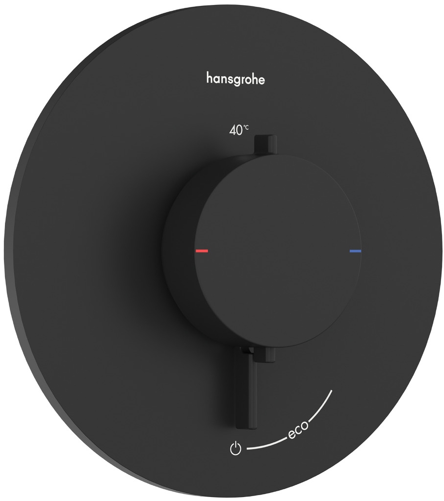 Hansgrohe Ecostat Comfort S Duschbatterie Unterputz mit Thermostat schwarz 33714670