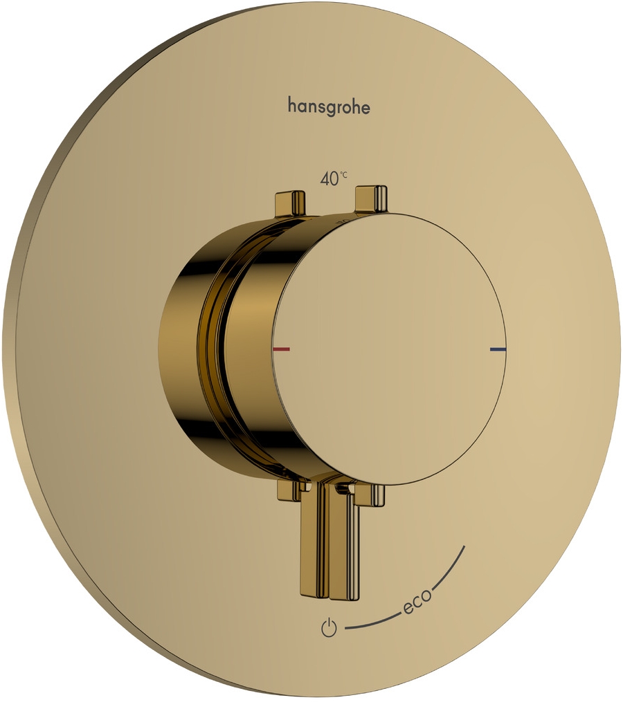 Hansgrohe Ecostat Comfort S Duschbatterie Unterputz mit Thermostat gold 33714990