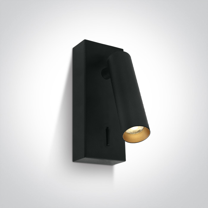 One Light Kandila Leuchter 1x3 W schwarz 65746/B/W