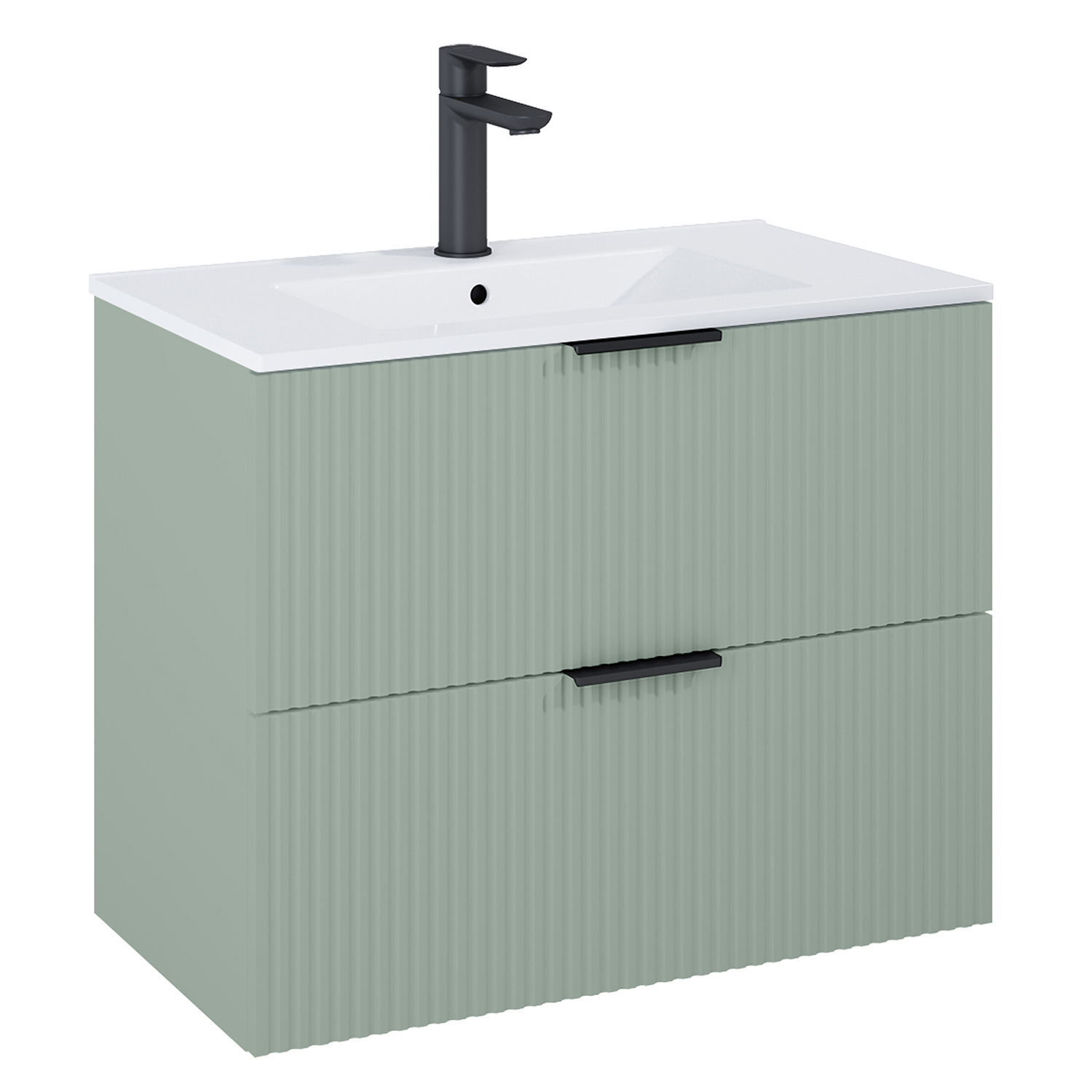 Roca Reef Kabinett 80x45.2x63.5 cm Unterschrank hängend grün A857955147