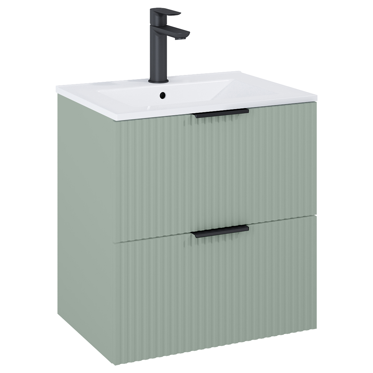 Roca Reef Kabinett 60x45.2x63.5 cm Unterschrank hängend grün A857954147