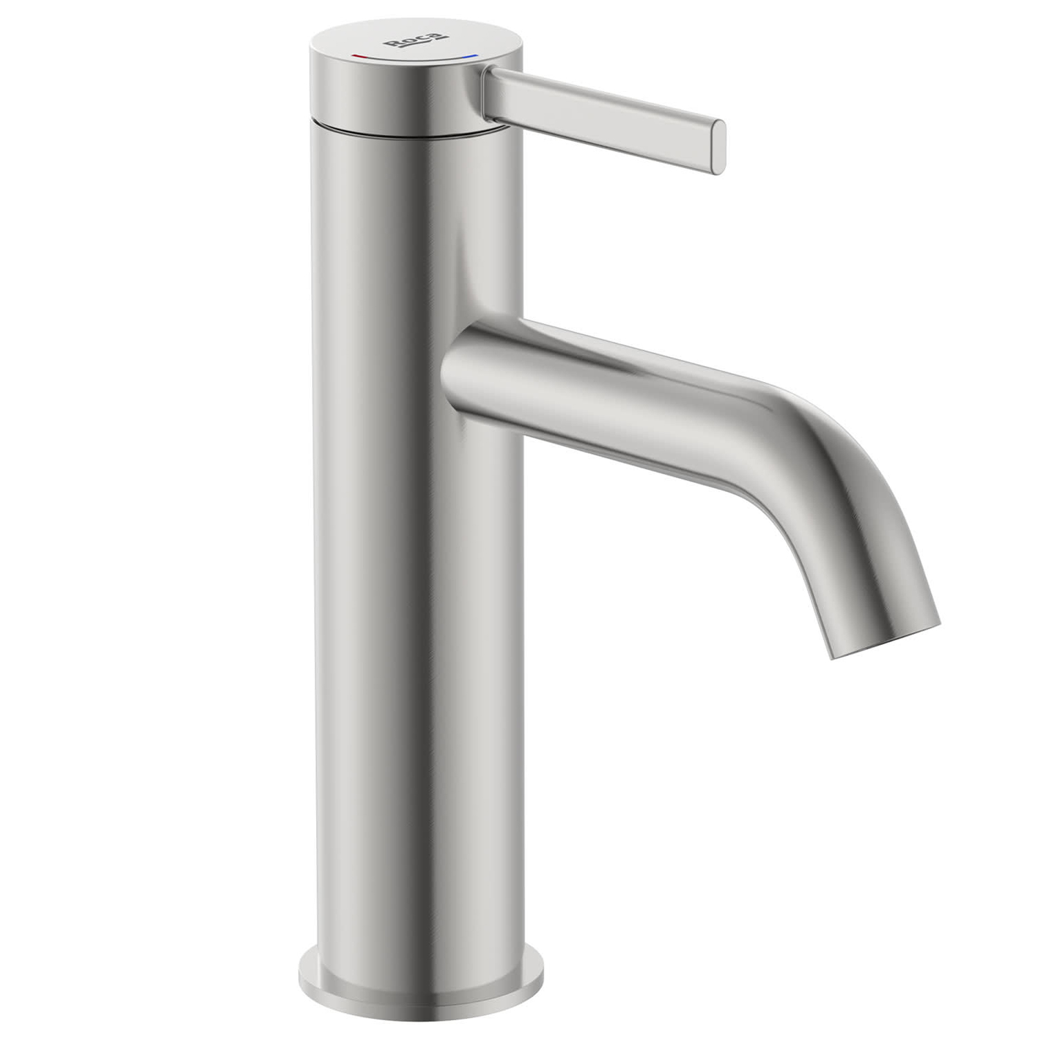 Roca Ona bateria umywalkowa stojąca stal inox A5A3A9ESM0