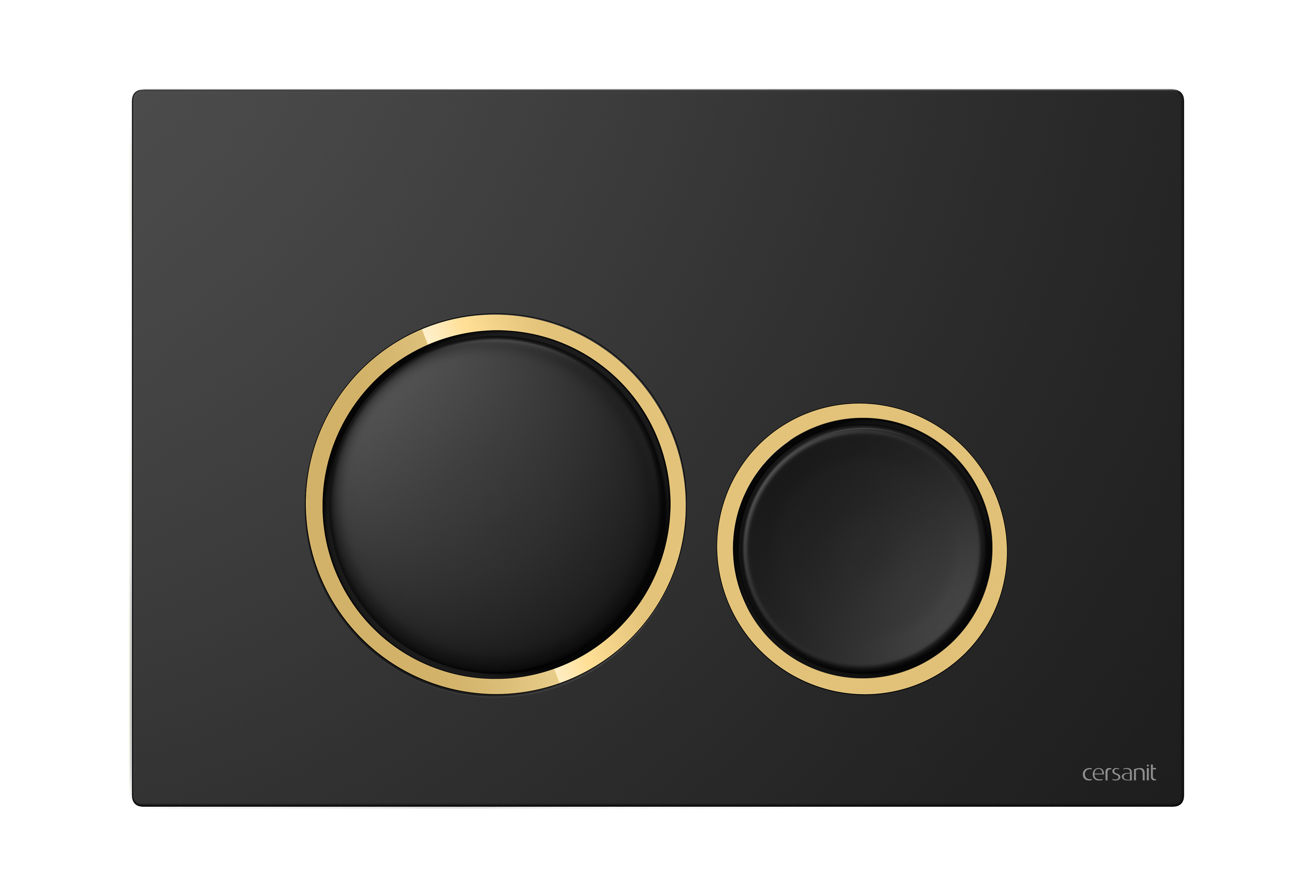 Cersanit Luna Betätigungsplatte für Toilette schwarz-gold K97-0632