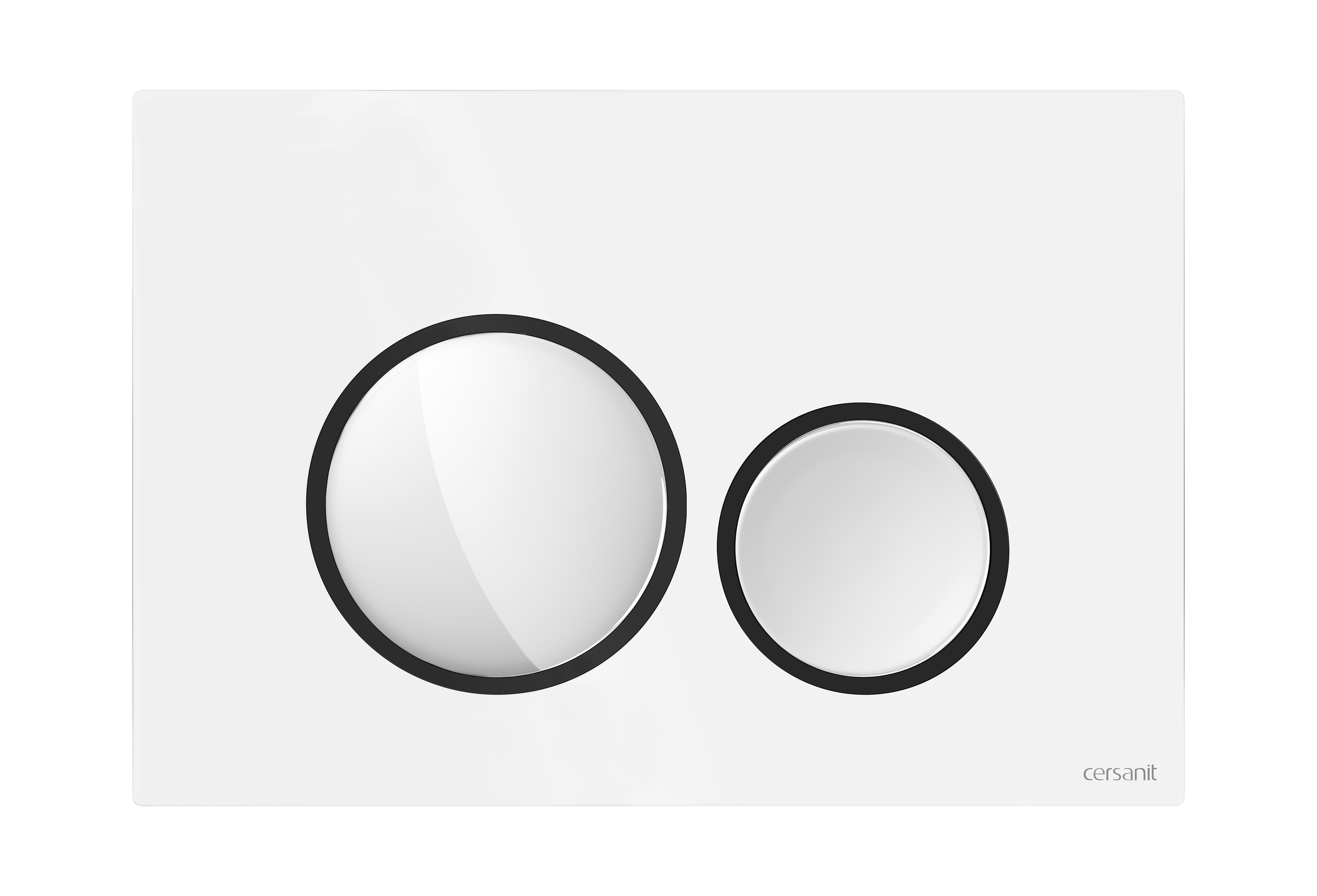 Cersanit Luna Betätigungsplatte für Toilette weiß-schwarz K97-0628