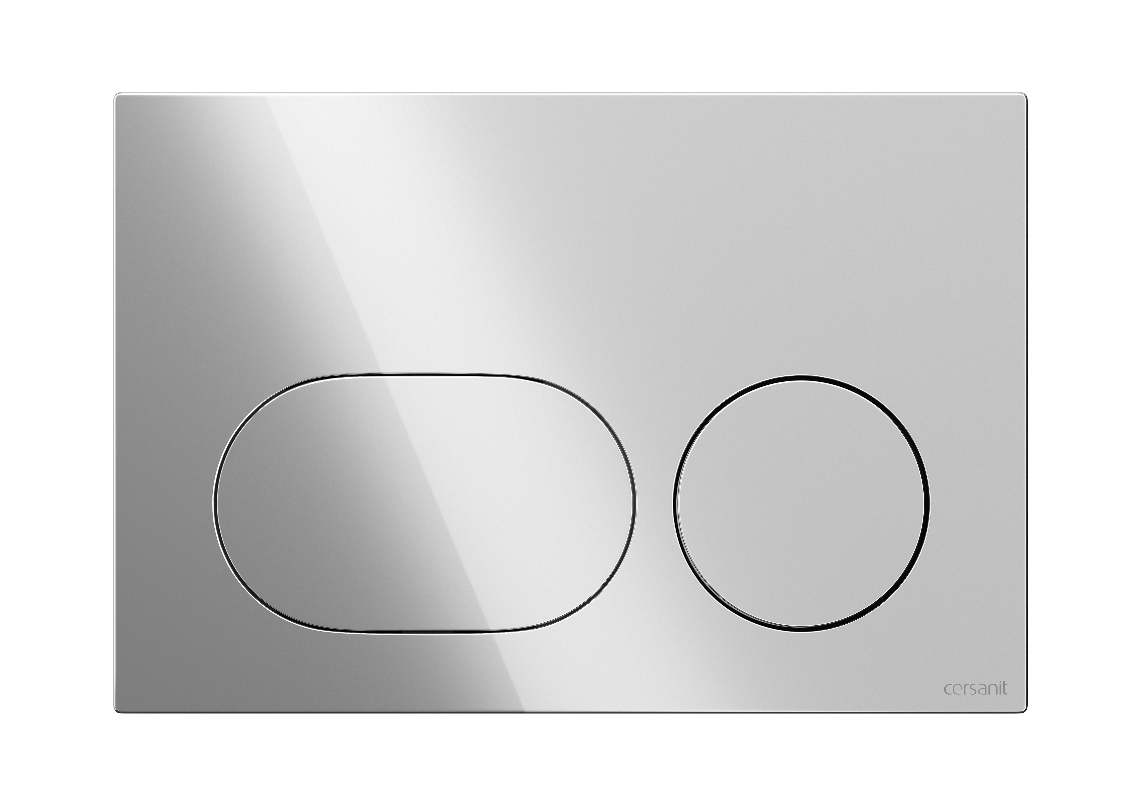 Cersanit Dueto Betätigungsplatte für Toilette glänzender Chrom K97-0635