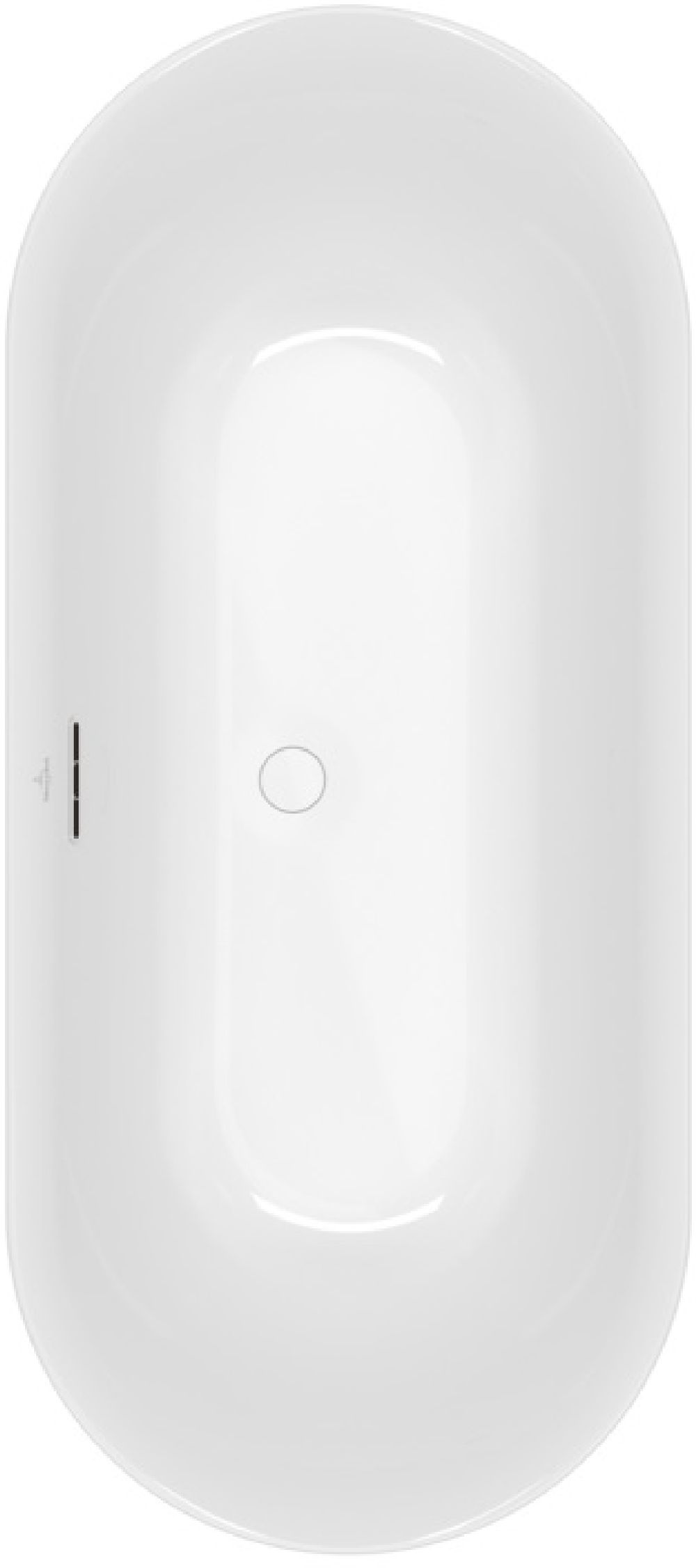 Villeroy & Boch Loop & Friends Freistehende Badewanne 170x75 cm oval weiß UBA170LOF9PD00V-01