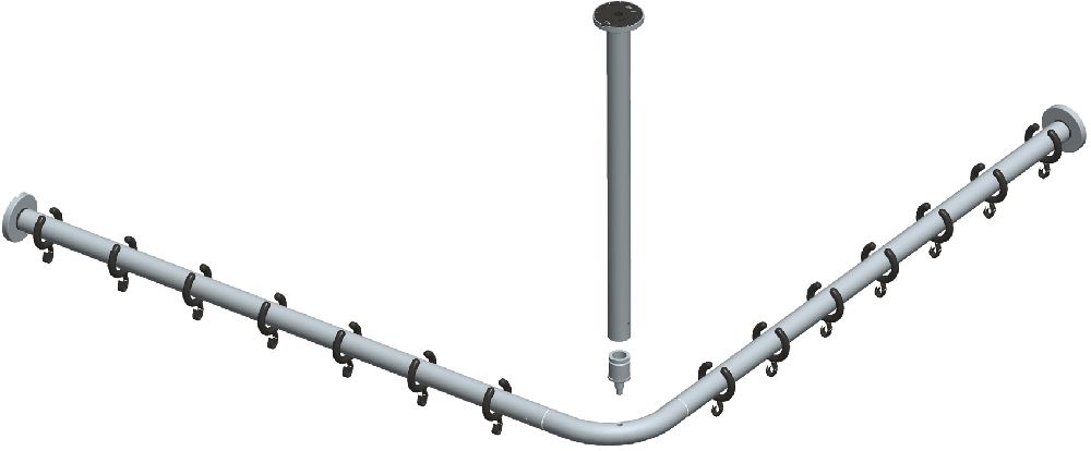 Keuco Plan Duschvorhangstange 14936170800