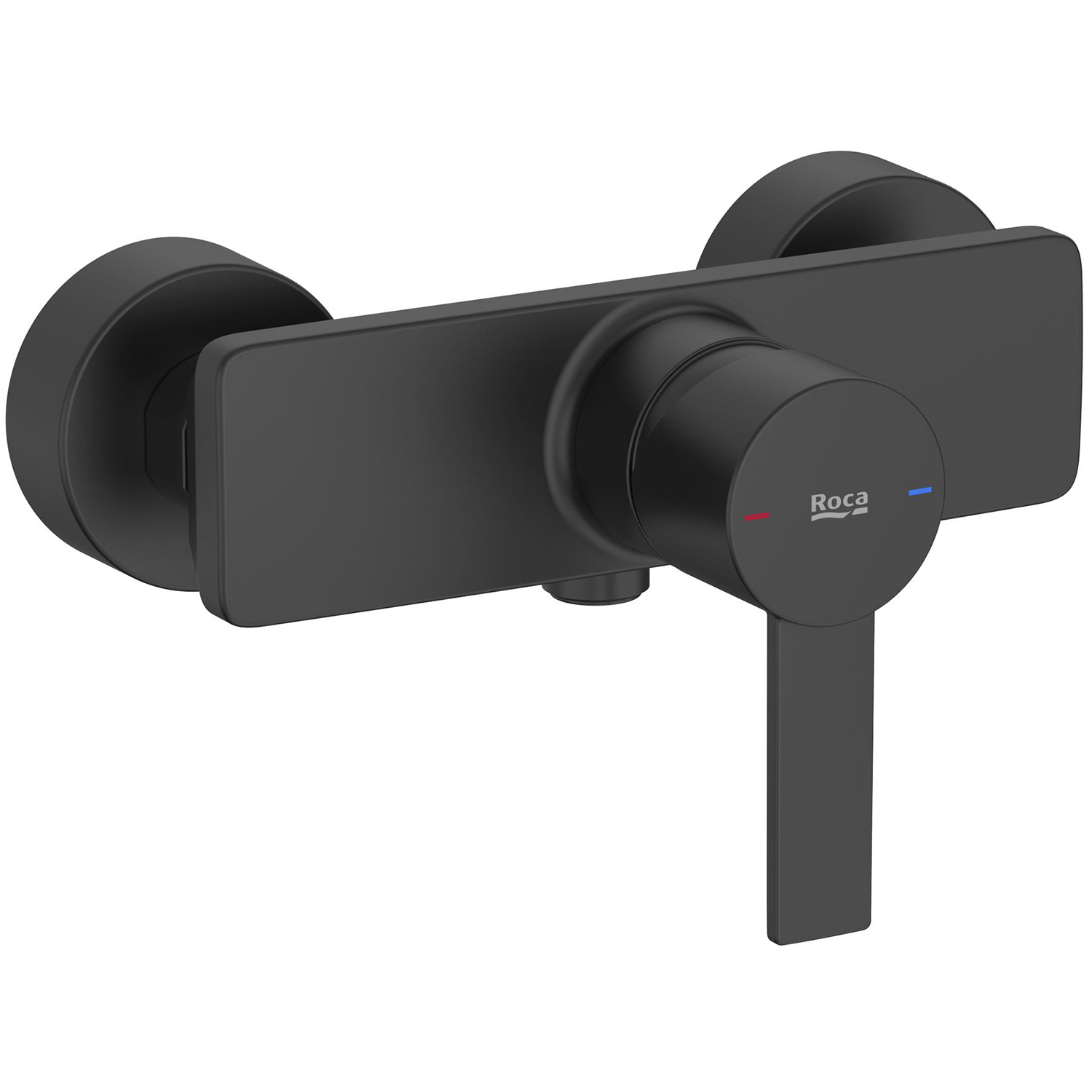 Roca Targa Duschbatterie Wandmontage schwarz A5A215FNB0