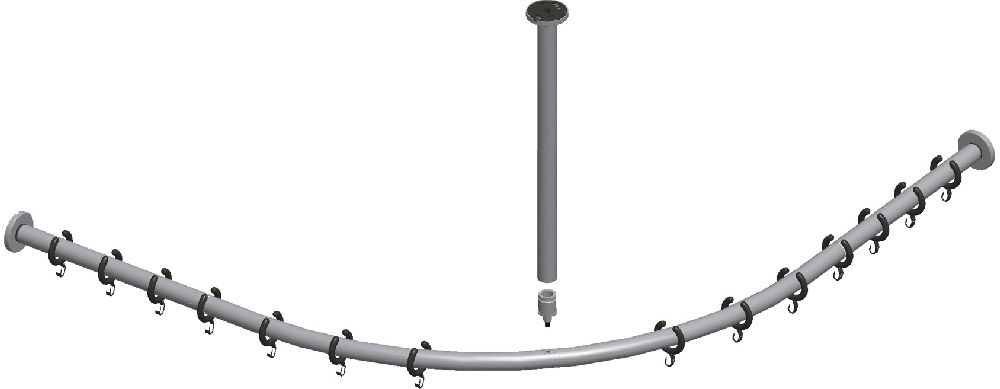 Keuco Plan Duschvorhangstange 14938010900