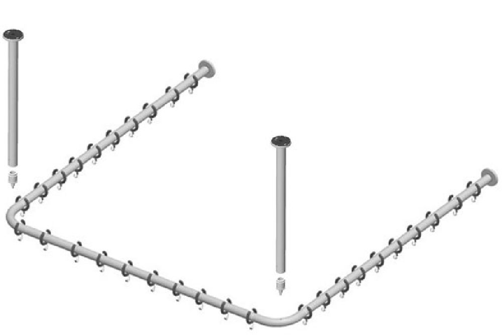 Keuco Plan Duschvorhangstange 14940011200