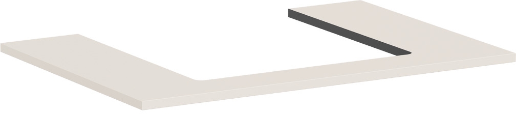 Hansgrohe Xilesa E Naphtha-Arbeitsplatte 78x55 cm sandig 54269780