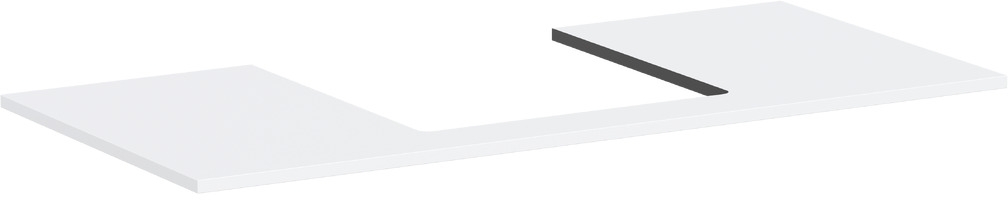 Hansgrohe Xilesa E Naphtha-Arbeitsplatte 118x55 cm weiß 54271700