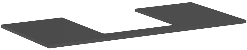 Hansgrohe Xilesa E Naphtha-Arbeitsplatte 118x55 cm grau 54271760