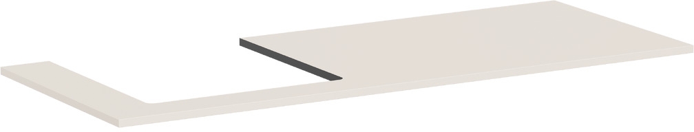 Hansgrohe Xilesa E Naphtha-Arbeitsplatte 137.5x55 cm sandig 54272780