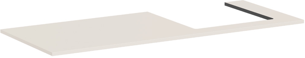 Hansgrohe Xilesa E Naphtha-Arbeitsplatte 137.5x55 cm sandig 54273780