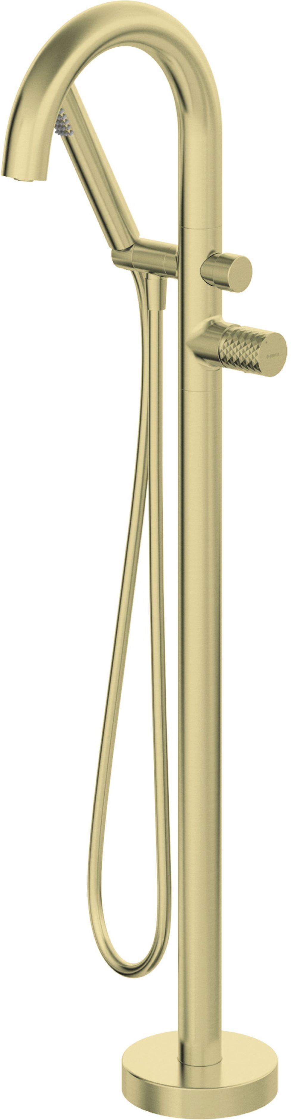 Deante Silia Hexa Badewannen- und Duscharmatur freistehend gold BHS_R17N