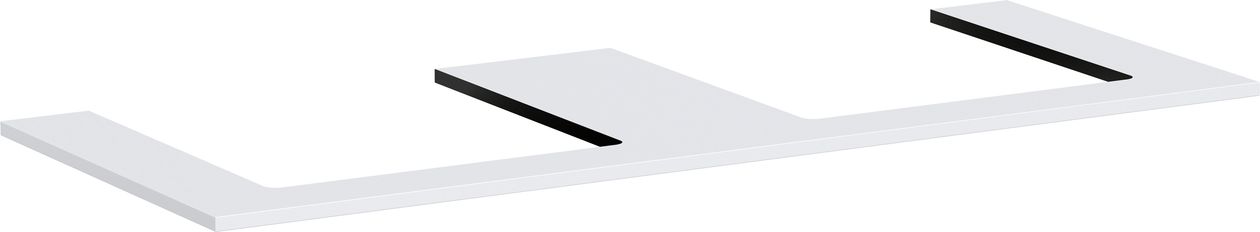 Hansgrohe Xilesa E Naphtha-Arbeitsplatte 137.5x55 cm weiß 54274700